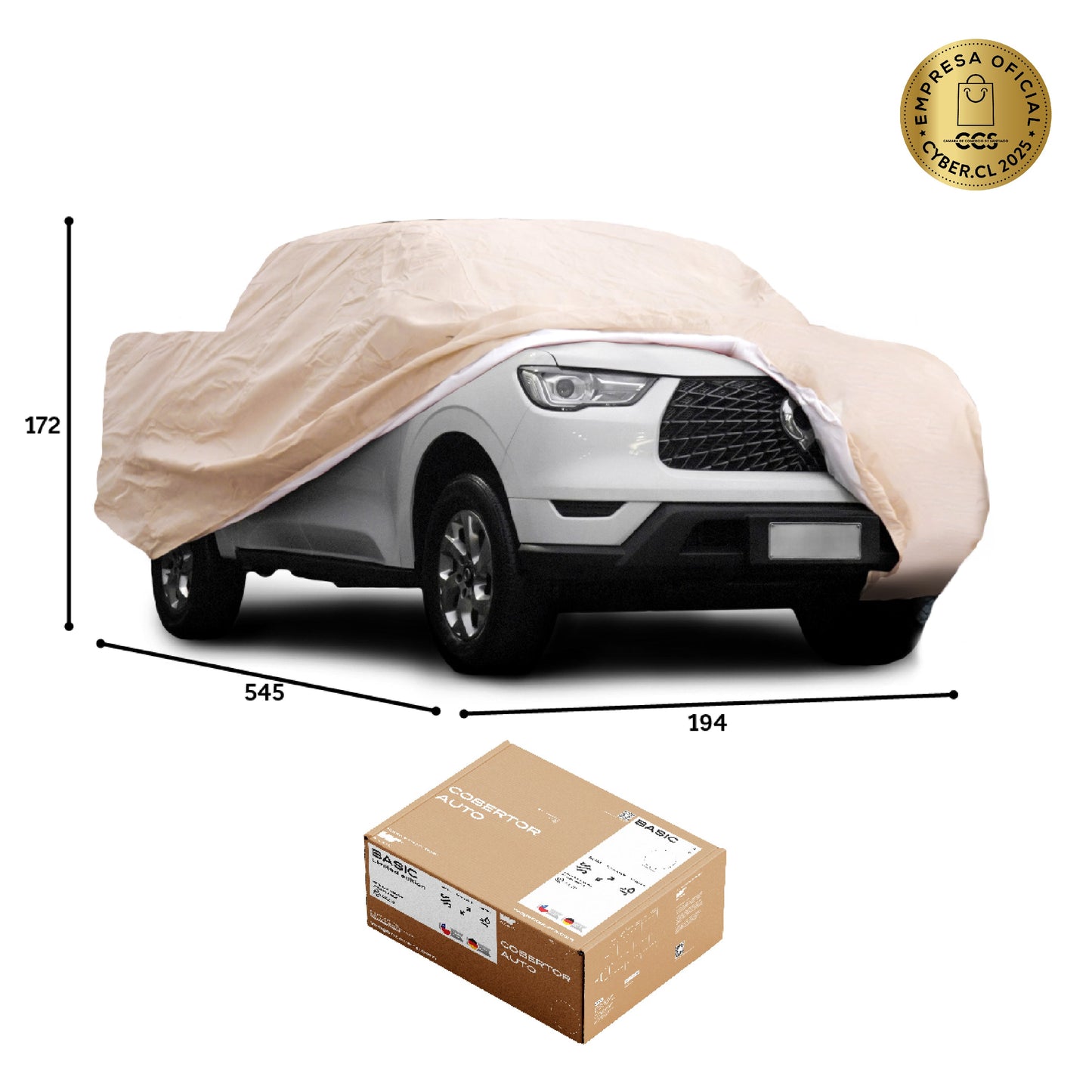Funda Cobertor Auto Wagen Basic: Protección UV con Alta Duración