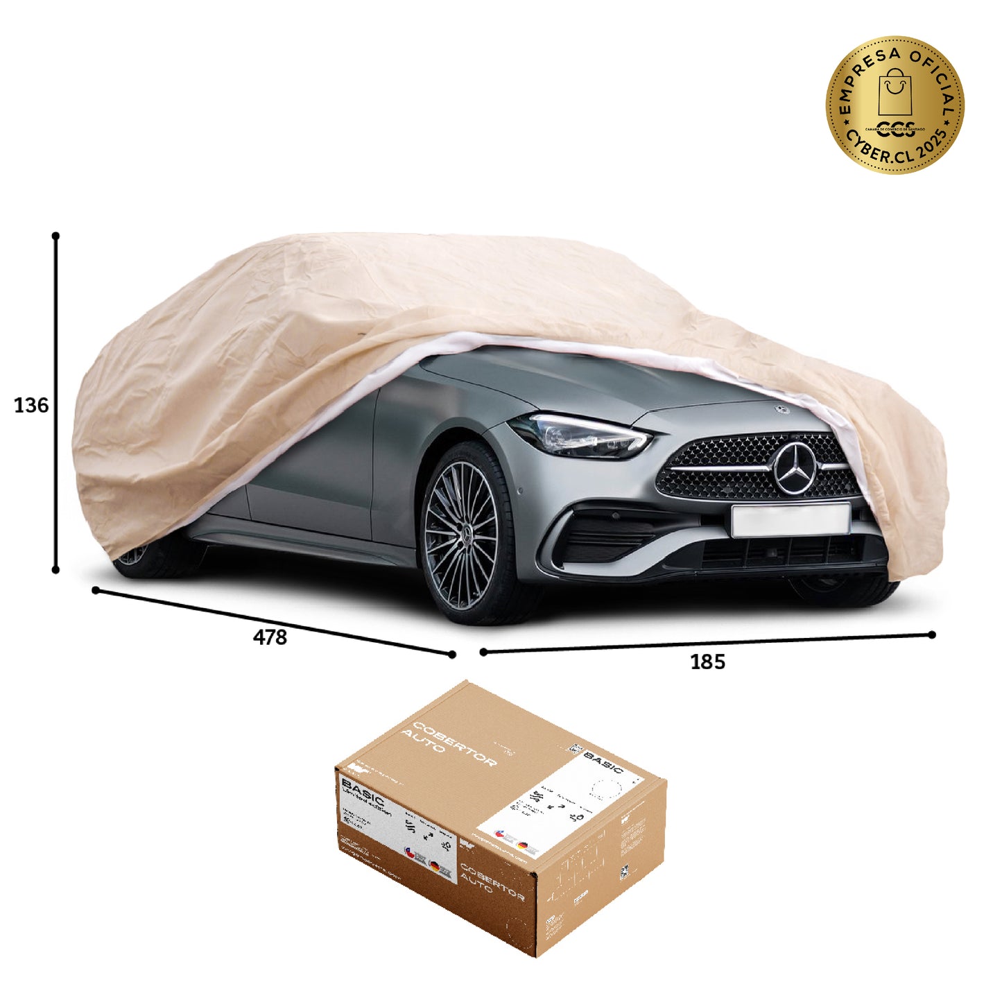 Funda para Auto Impermeable - Wagen Covers Basic