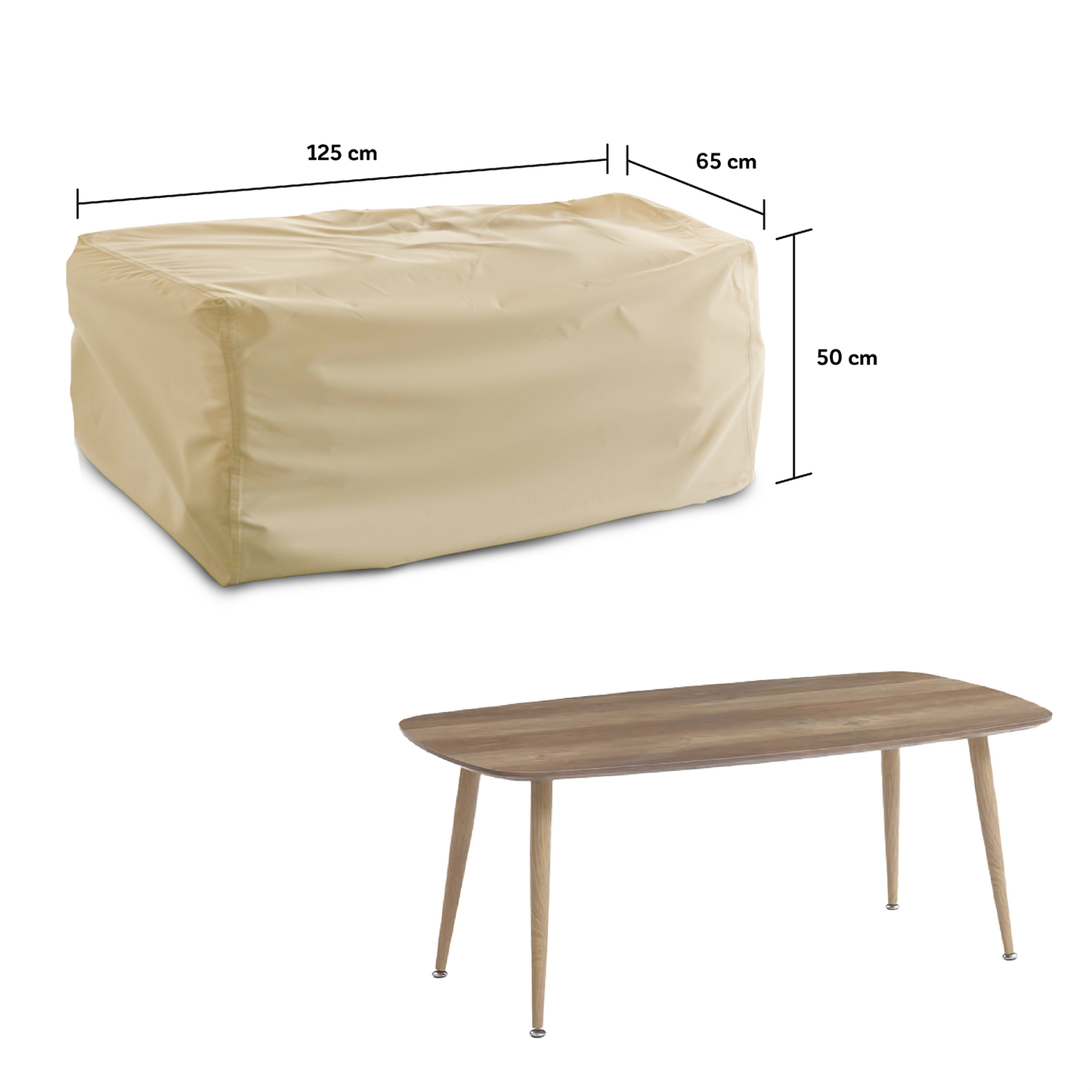 Funda para Mesa de Exterior Impermeable - Protección Mesas Jardín y Terraza - WAGEN COVERS
