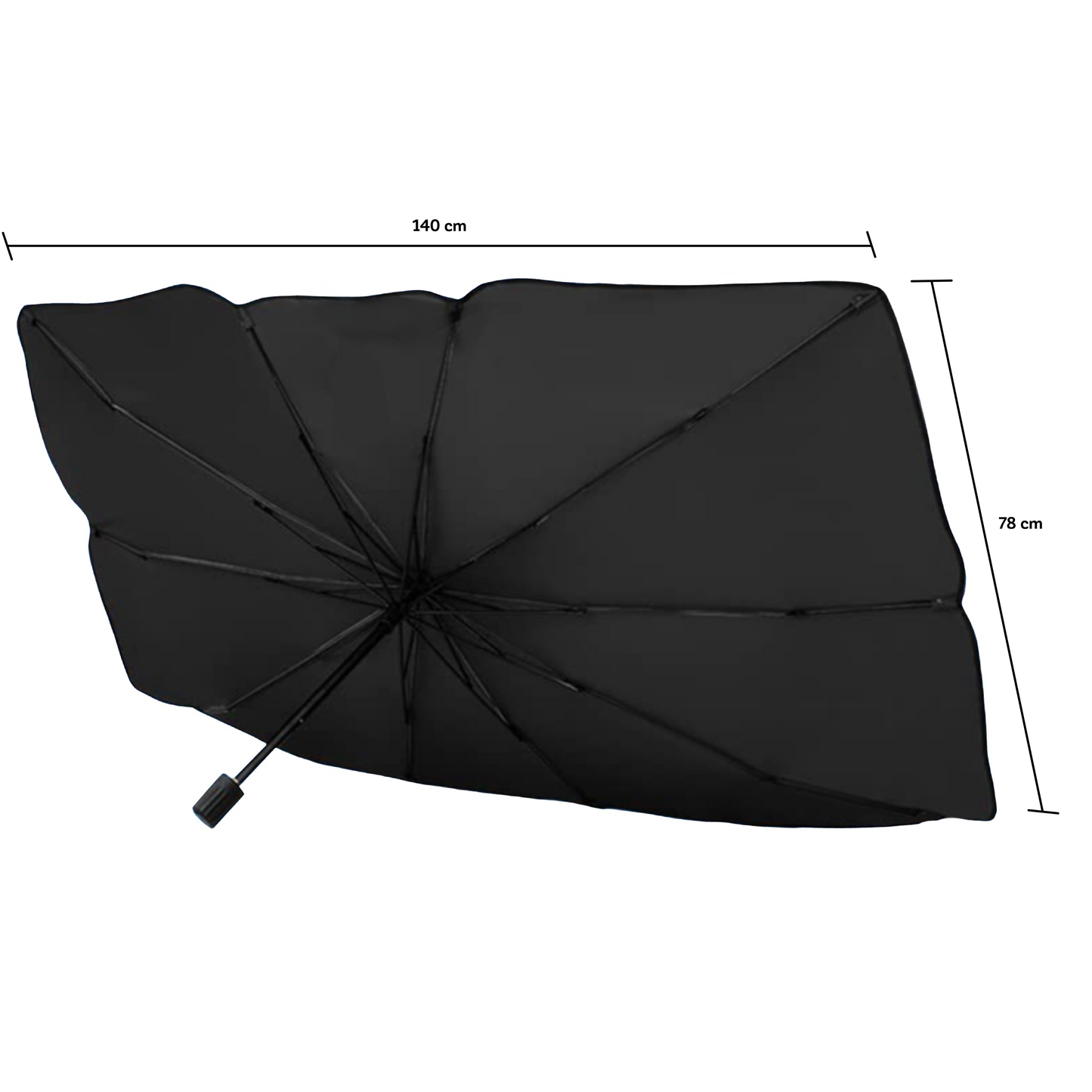 Quitasol Parasol Retráctil para Parabrisas Auto medidas