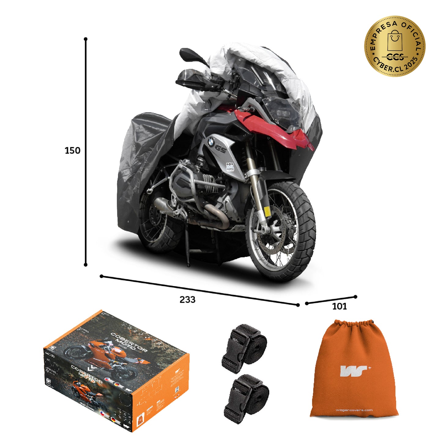 Funda para Moto Impermeable - Deluxe