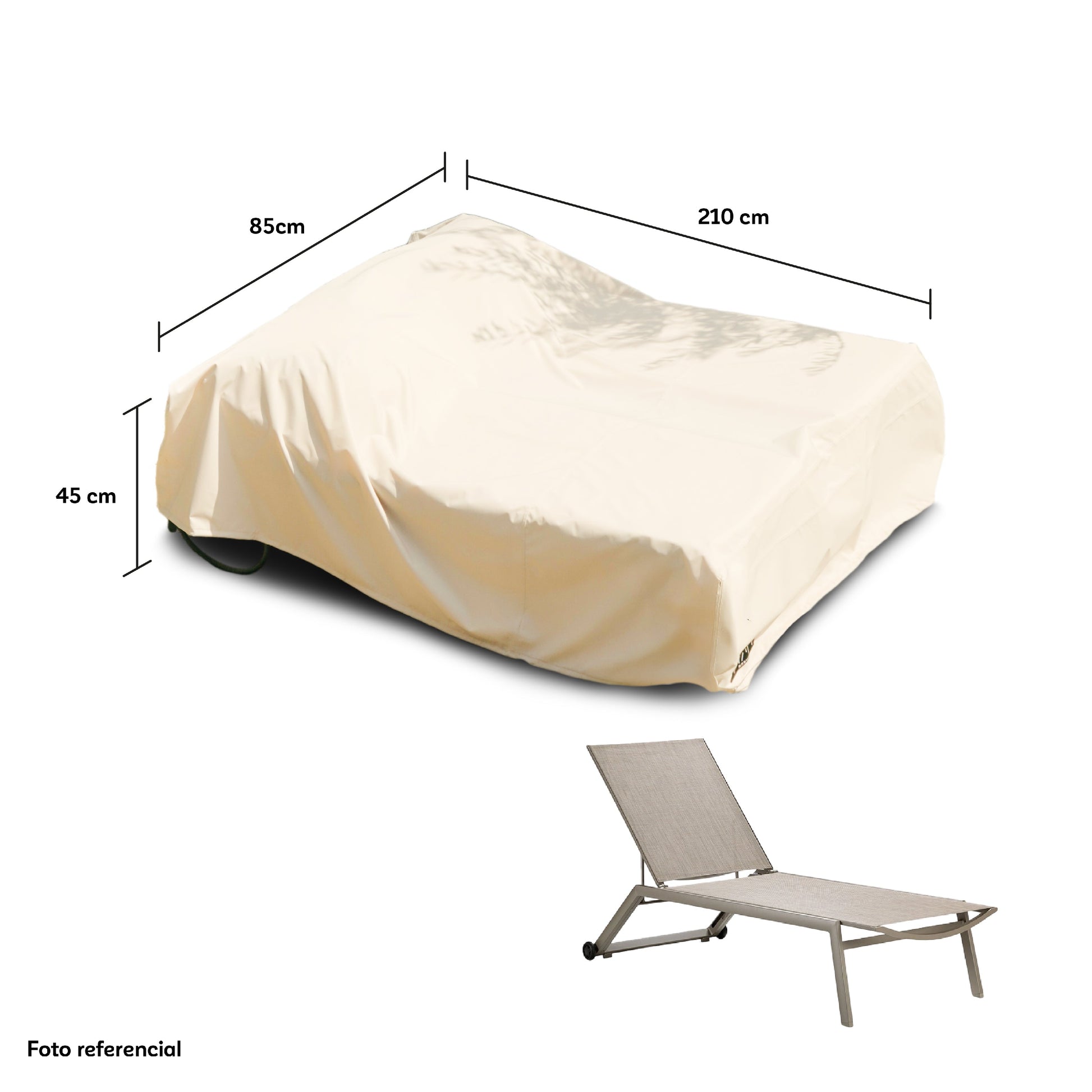 Funda para Reposera Impermeable - Protección Muebles Terraza y Jardín - WAGEN COVERS