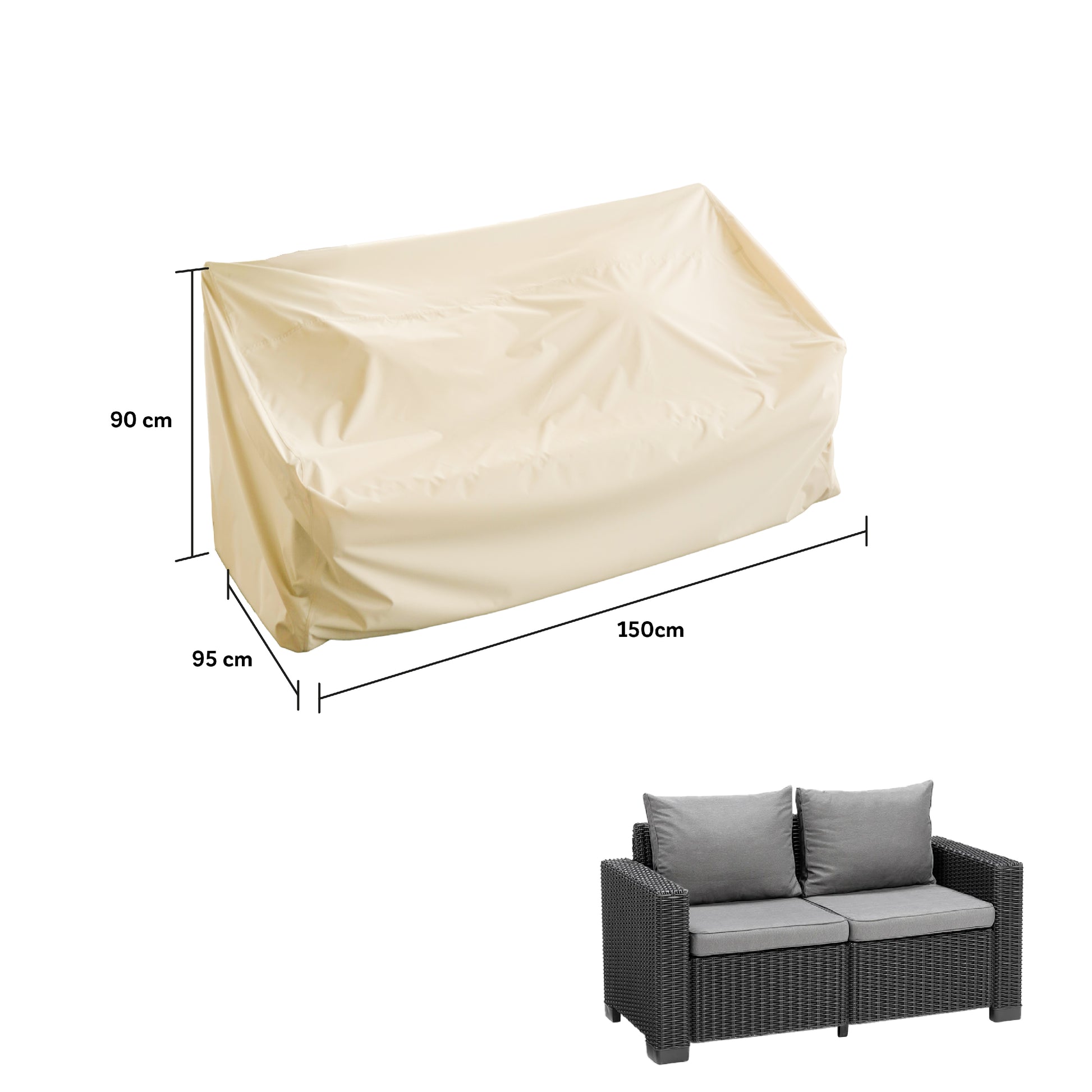 Funda Sofá Impermeable Ajustable - Protección Total Muebles Terraza Chile - WAGEN COVERS