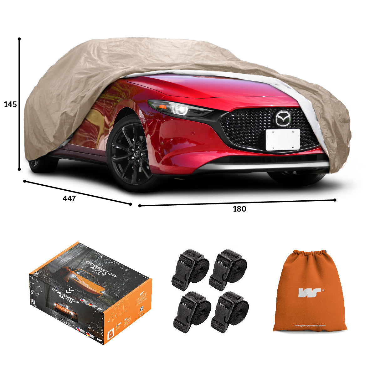 Funda para Auto Impermeable - Deluxe - WAGEN COVERS