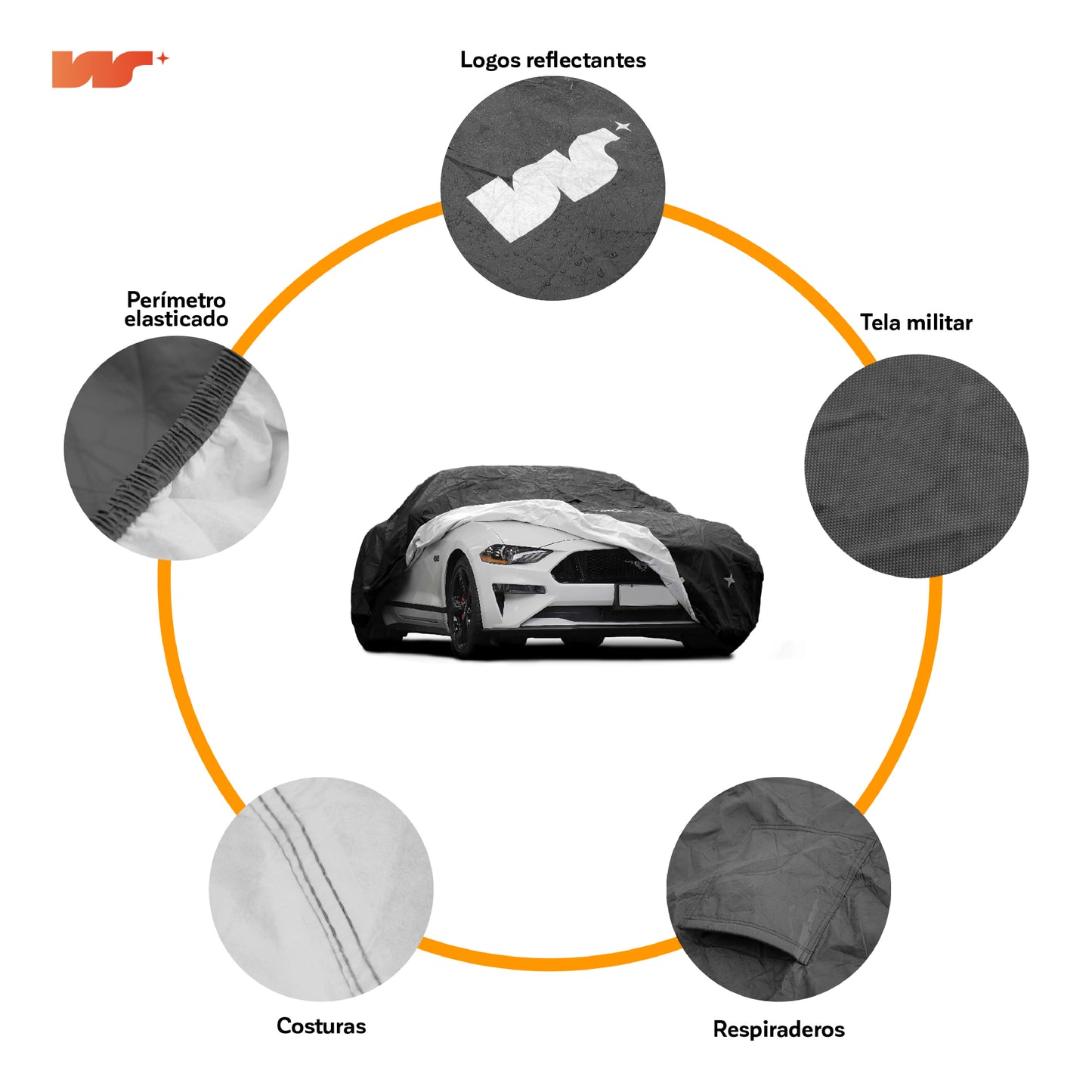 Pack Cobertor de Auto Deluxe + Funda de Asiento (20% OFF)