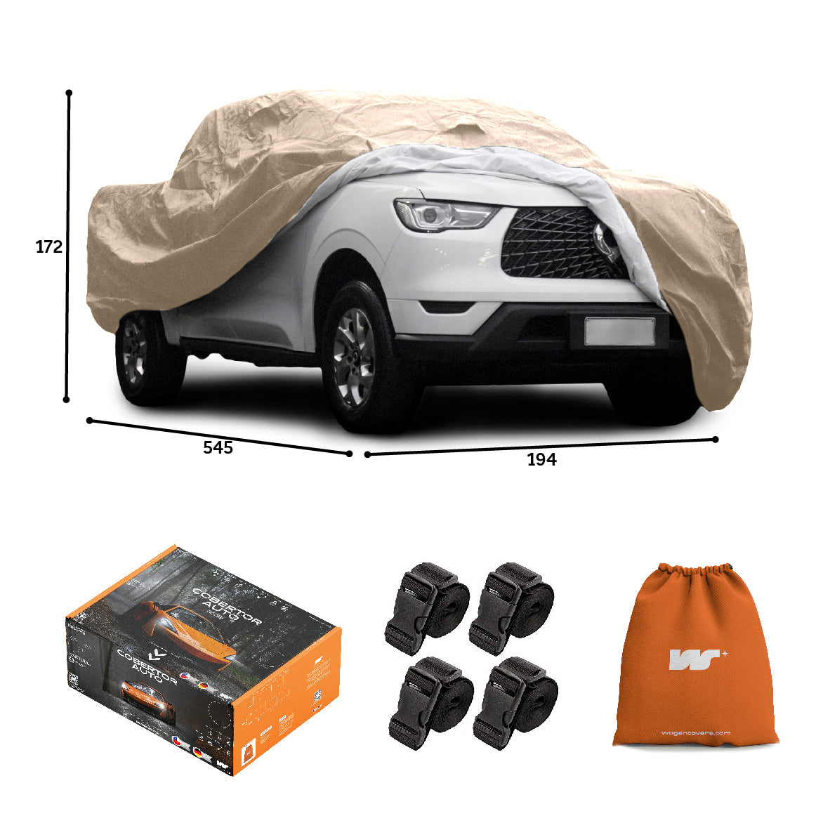 Funda para Auto Impermeable - Deluxe - WAGEN COVERS