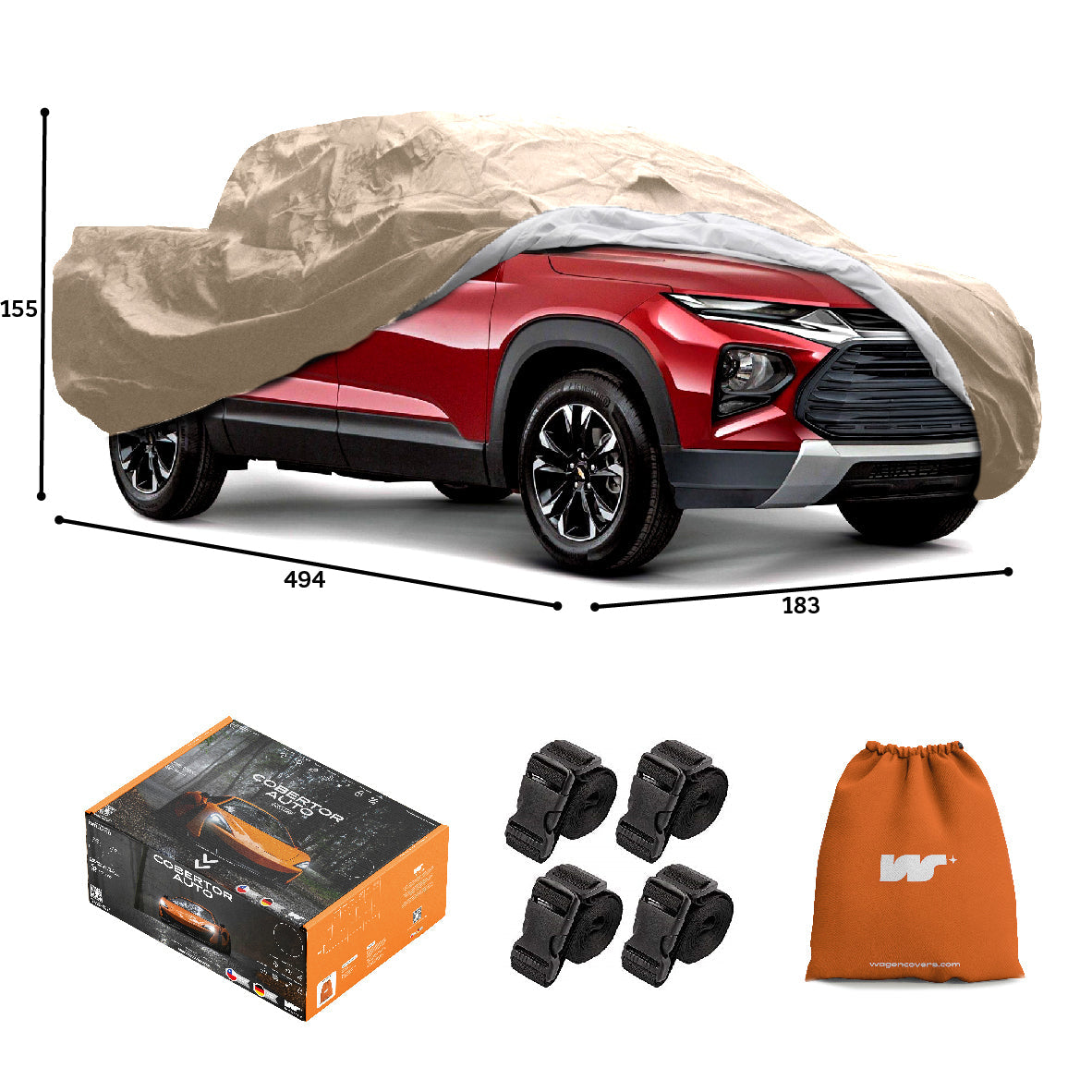 Funda para Auto Impermeable - Deluxe - WAGEN COVERS