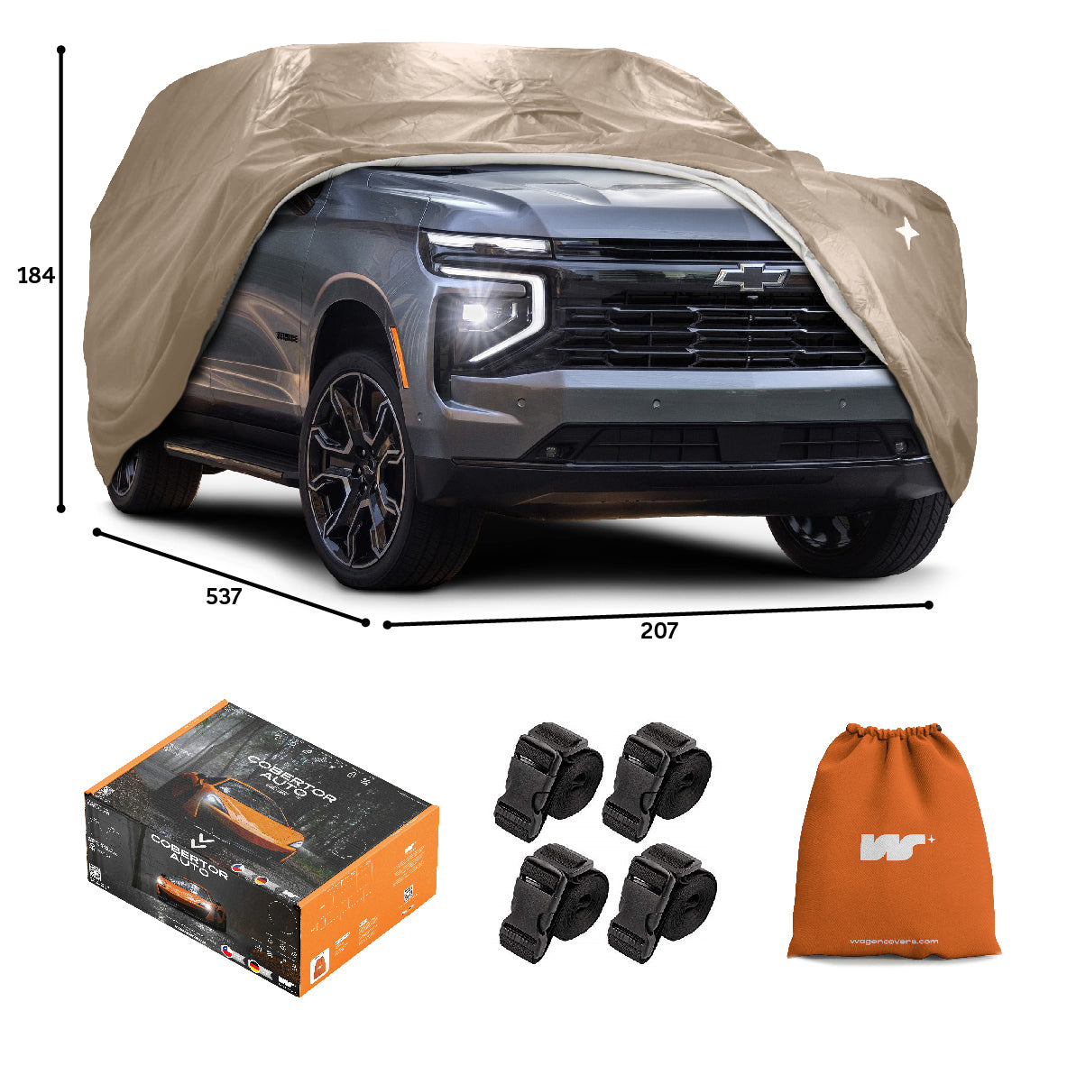 Funda para Auto Impermeable - Deluxe - WAGEN COVERS
