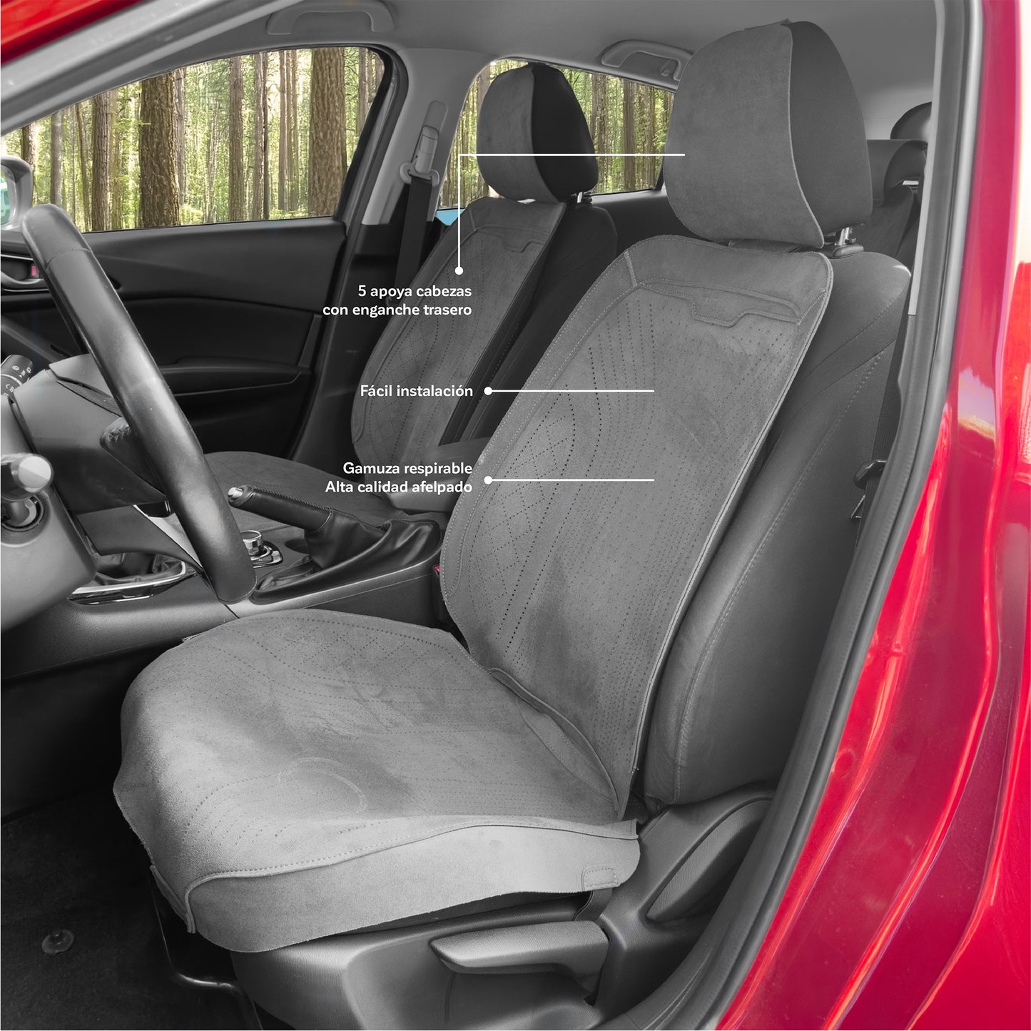 Fundas de Asientos para Auto Basic - Set Completo