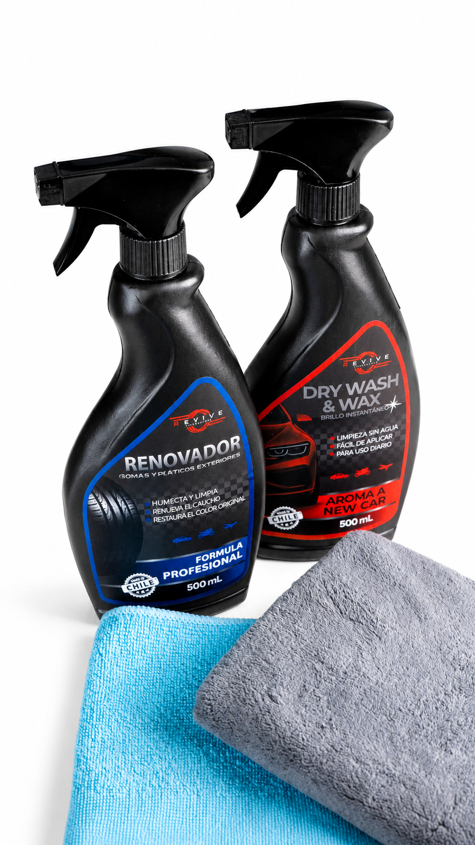 Kit Limpieza Básico - Lavado en Seco y Brillo Exterior | REVIVE