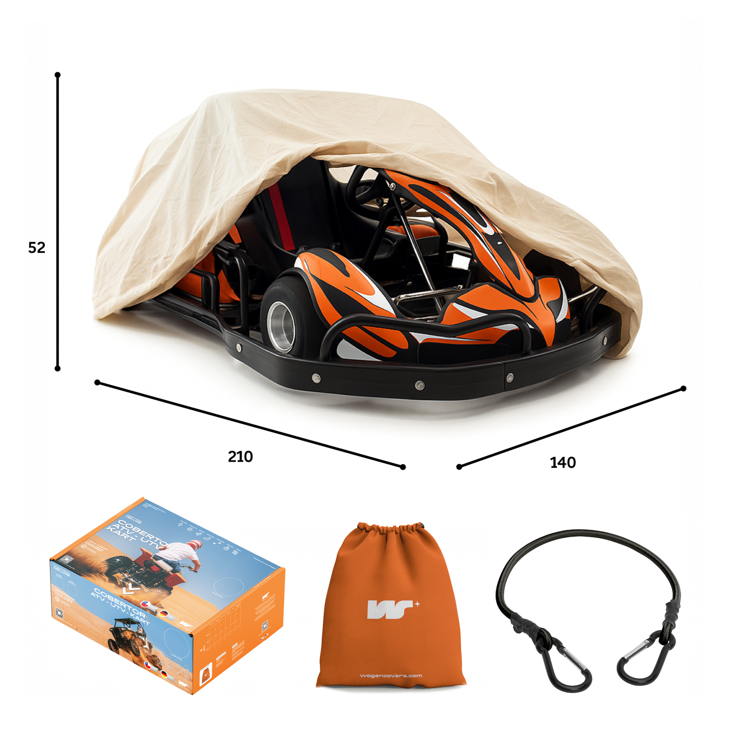 Funda para Kart Impermeable - Deluxe