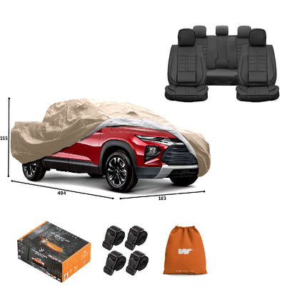 Pack Cobertor de Auto Deluxe + Funda de Asiento (20% OFF)