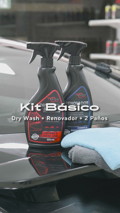 Kit Limpieza Básico - Lavado en Seco y Brillo Exterior | REVIVE