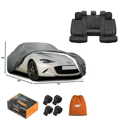 Pack Cobertor de Auto Deluxe + Funda de Asiento (20% OFF)