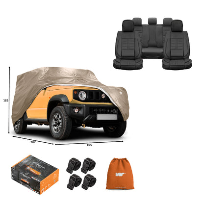 Pack Cobertor de Auto Deluxe + Funda de Asiento (20% OFF)