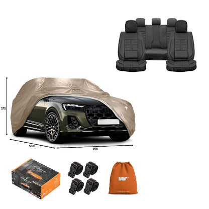Pack Cobertor de Auto Deluxe + Funda de Asiento (20% OFF)