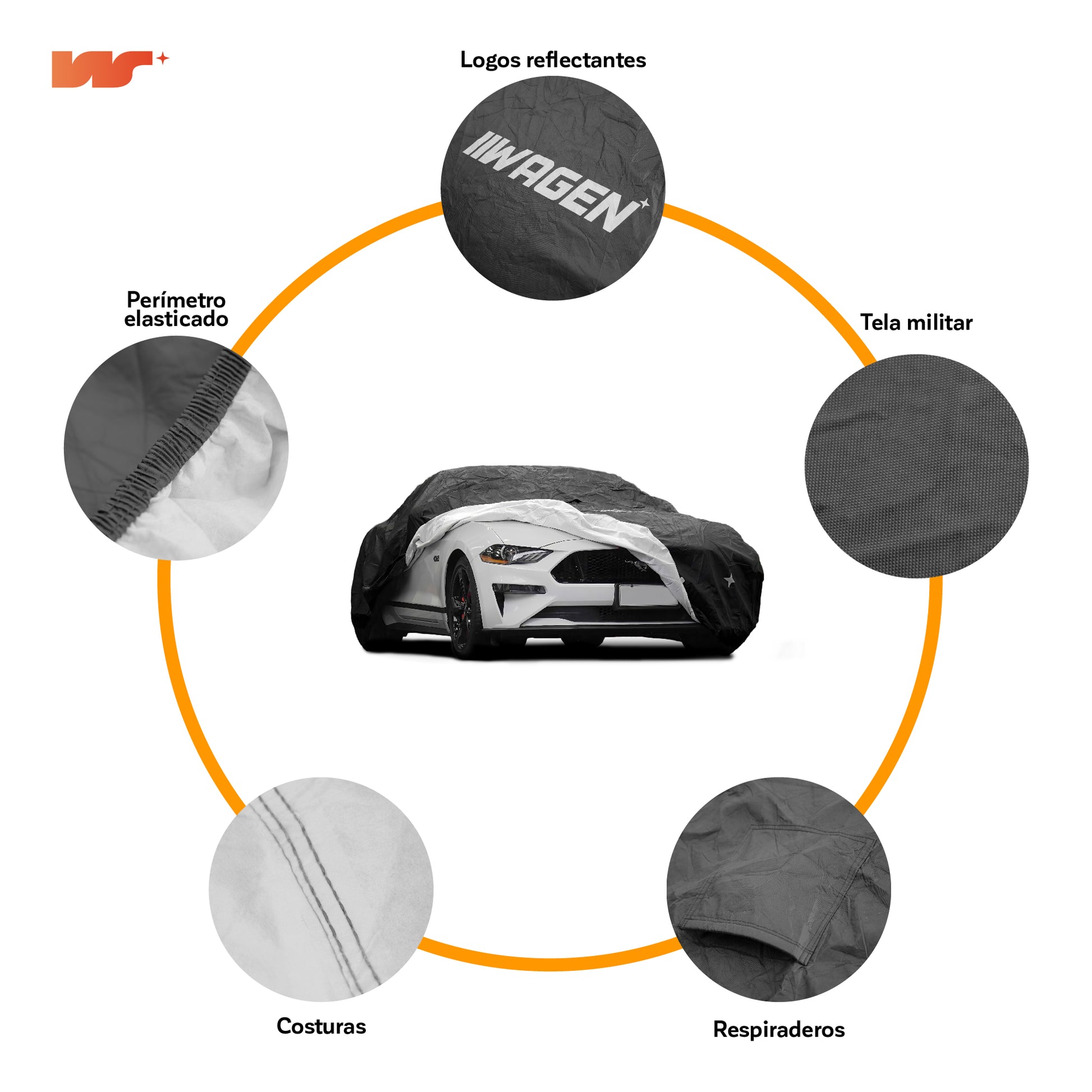 Funda para Auto Impermeable - Deluxe caracteristicas