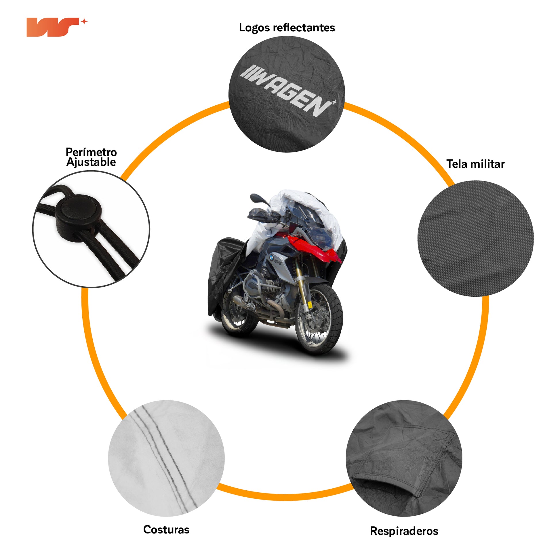 Funda para Moto Impermeable - Deluxe caracteristicas