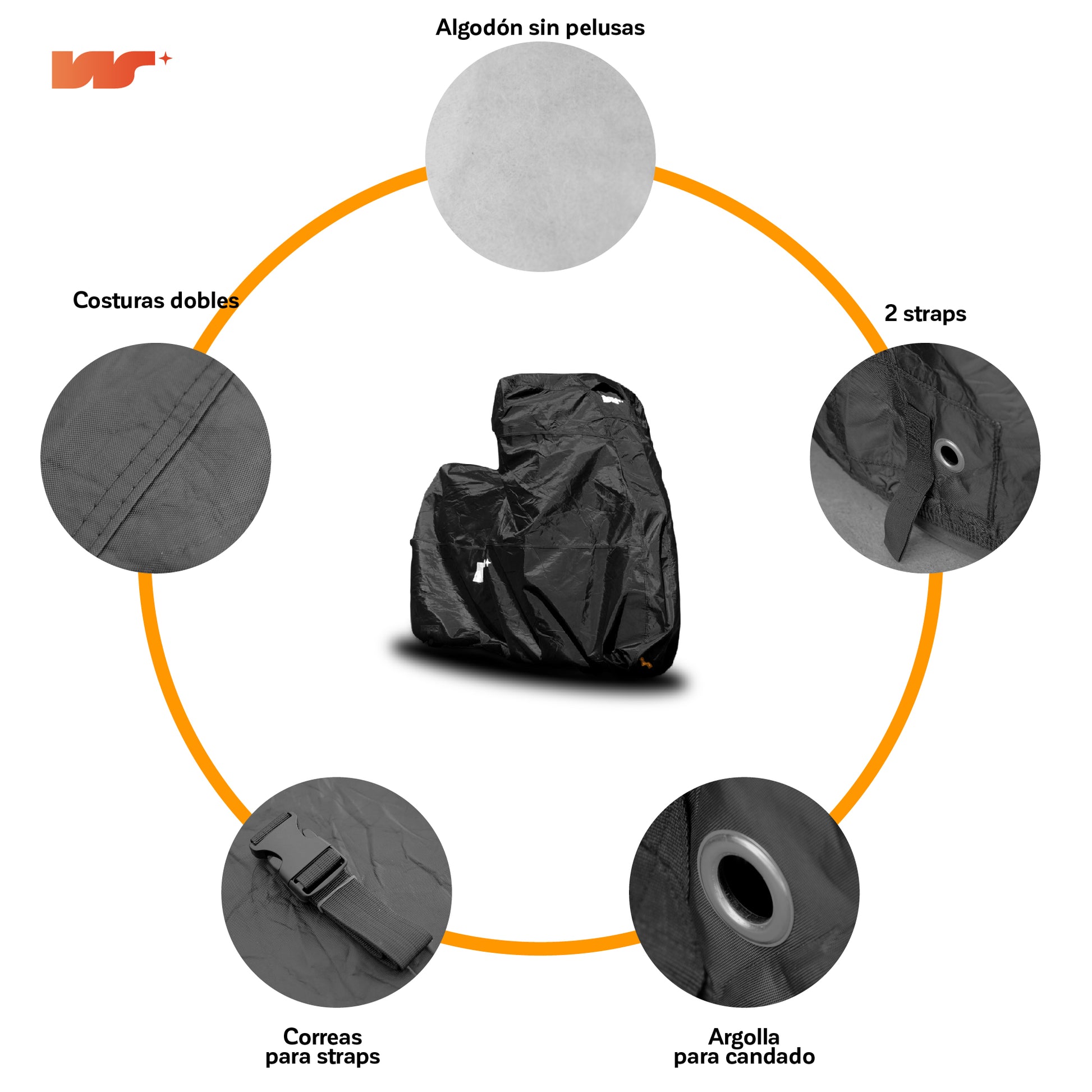 Funda para Moto Impermeable - Deluxe elementos